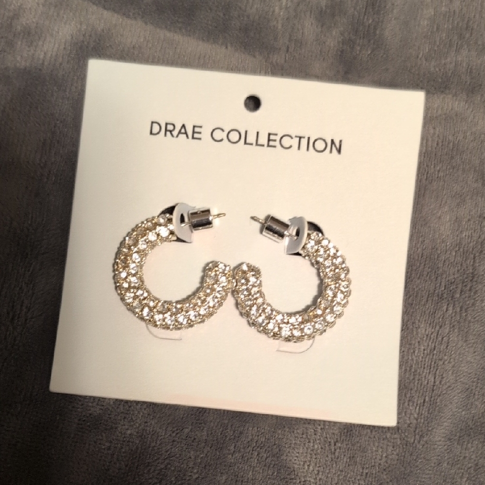 Sparkling Silver Earrings
